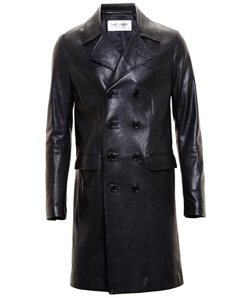 men's leather trench coats.